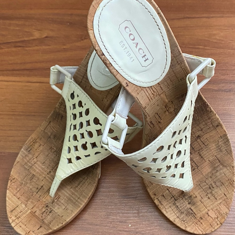 Coach Sandal Heels Size 8